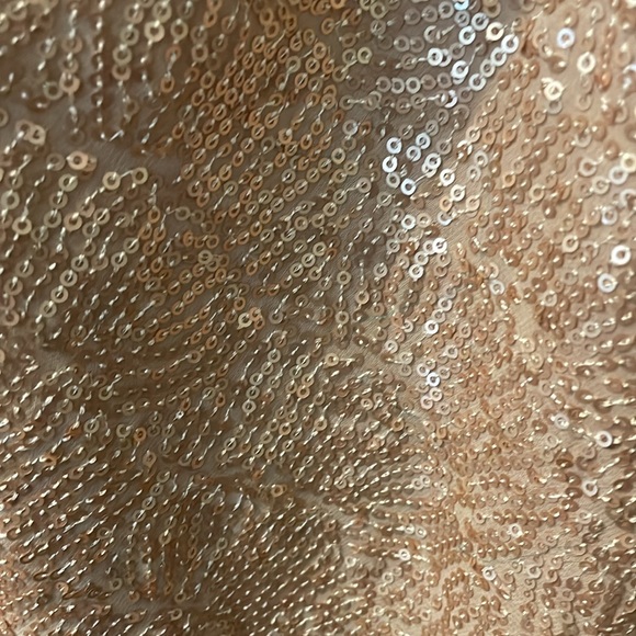 Super sexy and cute sequin top. Size small  ECI New York. Gold tone. - Picture 2 of 3